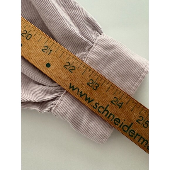 GAP Corduroy Shirt Size M Purple Orchid Utility Button Down Mini Cord - Picture 14 of 16